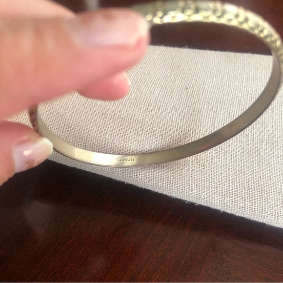 Vintage Signed Monet Bangle Bracelet - Picture 3 of 4